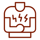 Icon of a stomach ache